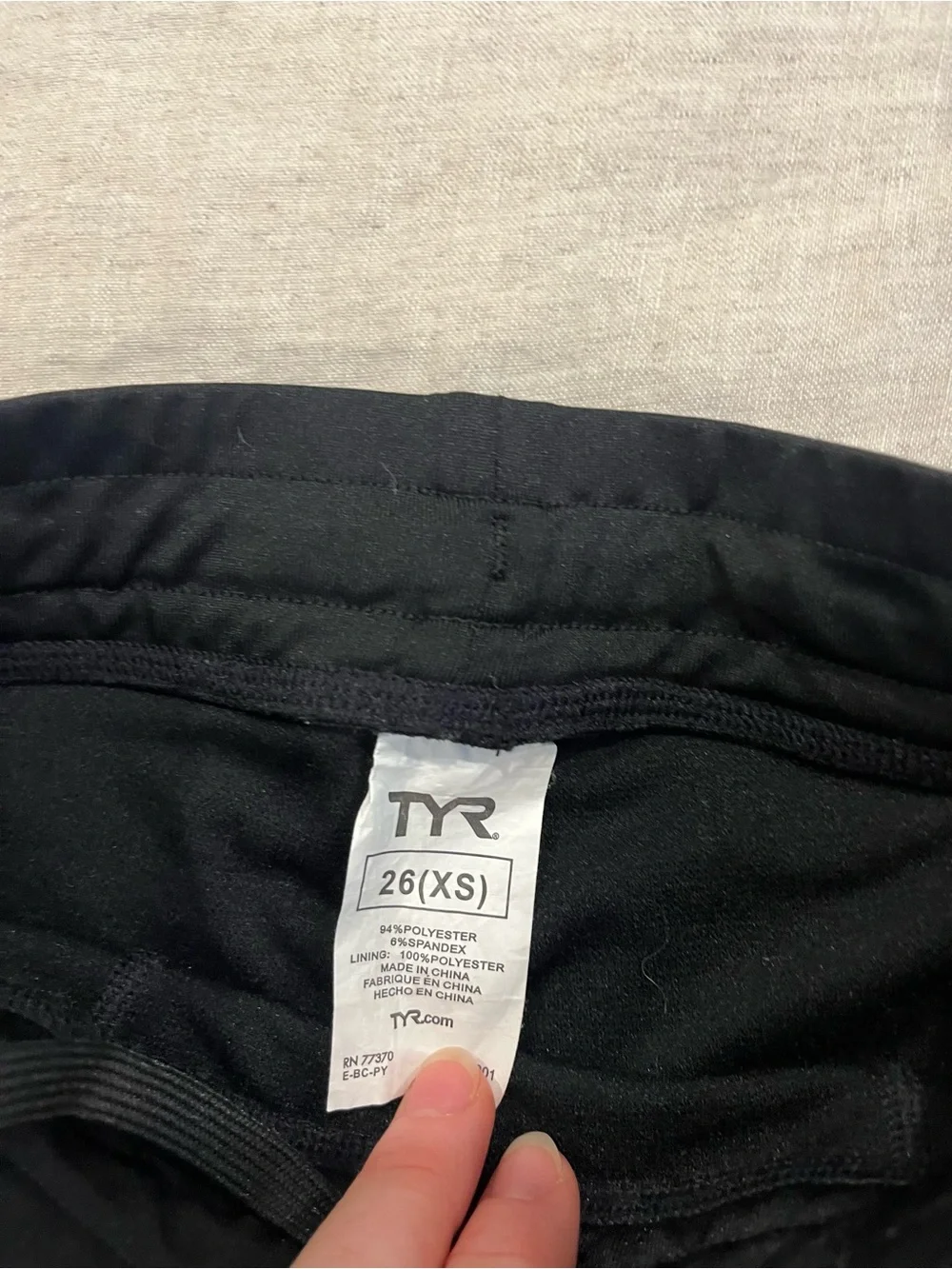 TYR Black boys jammer swim shorts